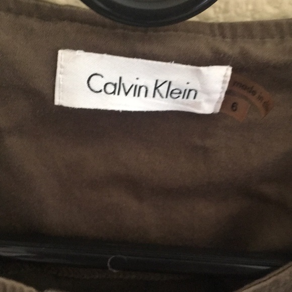 Green Calvin Klein Button up Dress - Picture 2 of 5